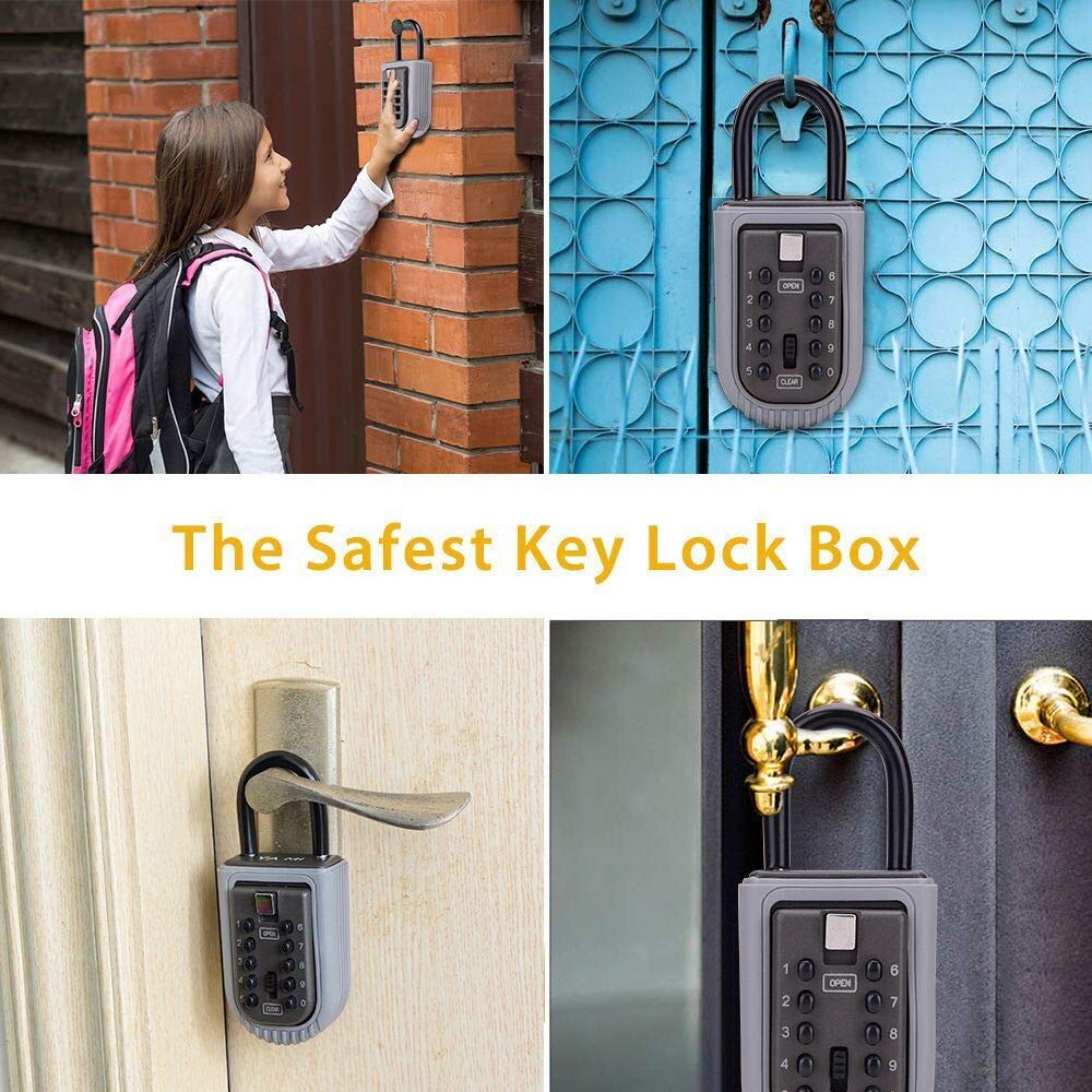 Amazon.com: CCYX Key Lock Box,Realtor Key Lock Box Safe Lockbox 10
